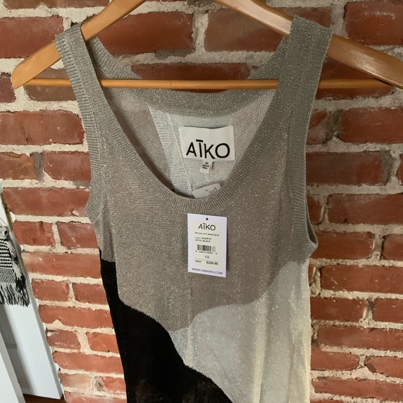 AIKO quartz optic metallic colorblock tank XS - Picture 2 of 7